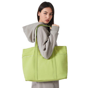 Women Nylon Daily Multi-Pocket Shoulder Open Closure Candy Pattern Polyester Embroidery Running Waterproof Shopping Tote <b>Bag</b> - Product Image 6