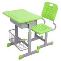 Mobilier scolaire personnalisable pour enfants Bureau et chaise Tables et chaises réglables pour étudiants Simple