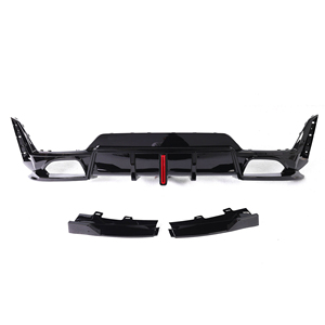 Difusor de Parachoques Trasero Negro Brillante ABS Tipo <span class=keywords><strong>CP</strong></span> con LED para BMW Serie 3 G20 LCI <span class=keywords><strong>M</strong></span> Tech 2023+ - Product Image 3