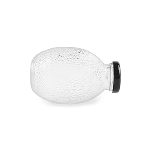 Mignon Spécial 250ml Ovale <span class=keywords><strong>Orange</strong></span> Peel Grenade Forme Boisson Bouteille En Verre Avec Bouchon En Métal Cold Brew Thé Café Jus Frais - Product Image 6
