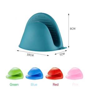 Petits outils de cuisson de gâteaux pratiques Mitaines de four bon marché Mitaines de cuisson résistantes à la chaleur <span class=keywords><strong>Mitaine</strong></span> de pincement Manique de four en silicone - Product Image 2