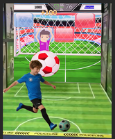 Simulateur de football interactif à réalité augmentée, jeu de projection de football, appareil de jeu de football mural interactif pour aire de jeux intérieure