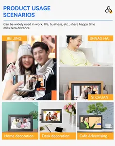 Usingwin 10.1 Inch HD TFT-LCD Digital Photo Frame With MP3 MP4 Slideshow Clock Remote Desktop Movie Player