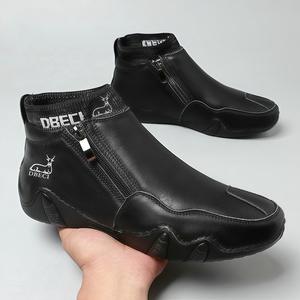 Botas de Hombre de Diseño de Lujo, Estilo Retro, Superventas Transfronterizas, de Cuero Genuino, <span class=keywords><strong>Tallas</strong></span> Grandes, de Caña Alta, Resistentes a la Abrasión - Product Image 5