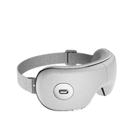 Masseur oculaire sans fil infrarouge avec physiothérapie, contrôle de la minuterie, fonction chauffante, nettoyage détachable et massage par pétrissage pour les yeux et les épaules
