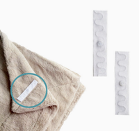 Étiquette NFC textile pour vêtements, 13,56 MHz, résistante au lavage, GSC 200 cycles de lavage