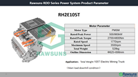 Kit de conversion de bateau électrique haute performance Rawsuns 1000 kW RH2E105T à double propulsion, moteur de bateau à jet d'eau, moteur marin électrique