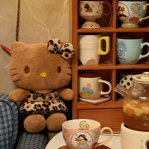 Popular Leopard Print <strong>Hello</strong> <strong>Kitty</strong> Plush <strong>Toy</strong> for Girls, Cute KT Doll Gift for Cats, Super Cute Doll for Girlfriends - Product Image 5