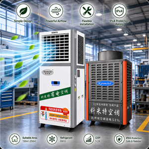 Energy Saving Eco-friendly Split System Floor <b>Standing</b> Cooling Unit 27.51kw Motor Pump <b>for</b> Textile Packaging Furniture Factories - Product Image 4