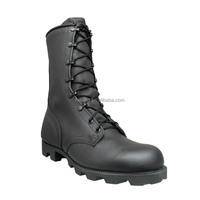 Bottes Tactiques sur Mesure pour Hommes, Chaussures de Combat en Cuir avec Semelle en Caoutchouc