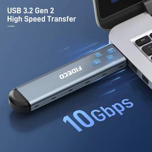 Son çıkan taşınabilir harici sabit Disk sürücü kutusu alüminyum muhafaza doğrudan eklemek çift Usb portu <span class=keywords><strong>M</strong></span>.2 NVME muhafaza kutusu - Product Image 3