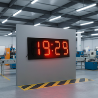 Jam Hitung Mundur Olahraga Animasi LED 4-Digit 8 Inci, Timer Balap, Tahan Air IP65, Garansi 2 Tahun, Toko Retail, Belanja