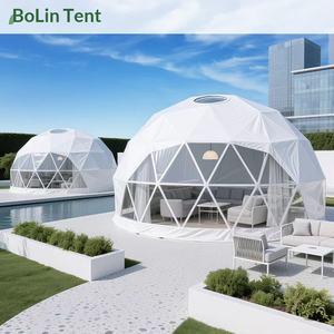 Tienda de campaña esférica de techo redondo para camping, alojamiento y desayuno, con vistas estrelladas, ideal para hoteles resort, sitios turísticos y viajes literarios. - Product Image 1