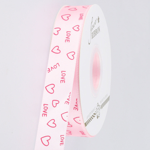 Pita Poliester Motif Hati Hari Valentine 2.5cm untuk Kemasan Buket Bunga atau Pita Kemasan Hadiah - Product Image 6