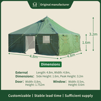Grande tente extérieure de refuge de secours en cas de catastrophe imperméable de pavillon d'hiver pour la catastrophe d'incendie de tremblement de terre