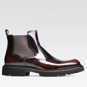 Chaussures de luxe formelles en cuir véritable pour hommes, fabriquées à la main en cuir de vachette de qualité supérieure, décontractées, imperméables, pour l'automne - Product Image 1
