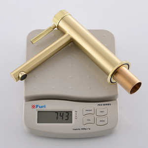 <span class=keywords><strong>Kaiping</strong></span> Vòi Nhà Sản Xuất Griferia Vòi Chậu Rửa Bằng Đồng Thau Vòi Cọ Đồng Màu Vàng Kim - Product Image 6