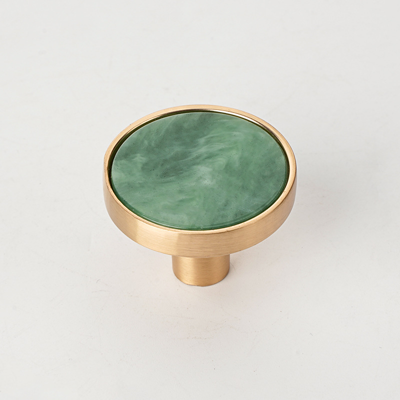 Round Door Handle Zinc Alloy Single Hole Door Handle Simple Personality Creative Shell Wardrobe Handle Luxury Practical