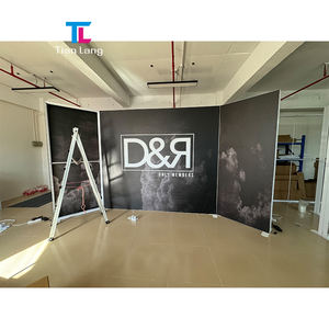 Facile à installer équipement de salon professionnel tension tissu plafond bannière toile de fond Expo stand d'exposition présentoir boîte à lumière - Product Image 2