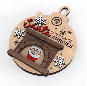 Ornaments Home Decoration <b>Wooden</b> Countdown Ornament Days <b>Till</b> Christmas Decor - Product Image 4