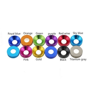 Arandelas de Aluminio de Alta Calidad Multicolores, Modelos <span class=keywords><strong>M2</strong></span>, <span class=keywords><strong>M2</strong></span>.5, M3, M4, M5, M6, M8, Tornillos de Cabeza Plana y Cabeza Redonda - Product Image 5