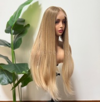 Perruques juives en cheveux européens, avec cuticules alignées, perruque casher, douce et lisse, en dentelle suisse, avec dessus en dentelle