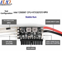 Modul Catu Daya ATX PICO PSU Output 600W DC 12V Input XT60 CPU PCIe 8PIN Molex SATA untuk Casing Komputer Mini PC Kartu Grafis