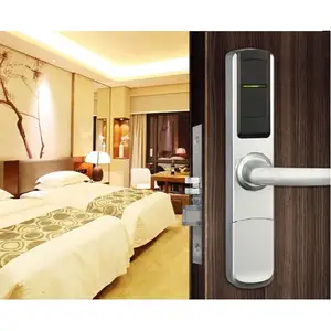 厂家热销不锈钢材料钥匙卡电子酒店门锁带安全系统