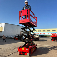 Équipement de levage pour la construction, plateforme hydraulique mobile de 500 kg, table élévatrice pour travaux en hauteur, mini élévateur à ciseaux autopropulsé
