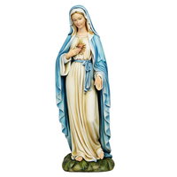Statue d'artisanat de jardin en résine religieuse catholique de la Statue de la Vierge Marie pour les décorations extérieures de cour de porche