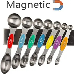 Hot Selling Double End Measuring Cups And Spoons Set Metal Kitchen Scales Tool