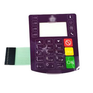 Fabricación de teclado capacitivo serigrafía en relieve botón interruptor de membrana teclado con ventana para electrodomésticos - Product Image 1