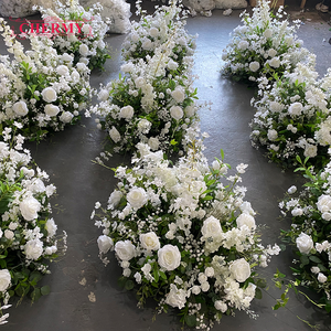 Fleurs artificielles personnalisées OEM blanches et vertes pour centres <span class=keywords><strong>de</strong></span> <span class=keywords><strong>table</strong></span> <span class=keywords><strong>de</strong></span> <span class=keywords><strong>mariage</strong></span> et décoration - Product Image 4