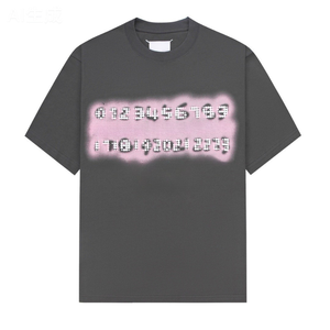 Camiseta de Algodón Tejido Unisex SUHE, Informal, Verano, Moda, Logotipo 3D, Gráfico, Anti-Pilling, Transpirable, Negro, Beige, Gris, Corta - Product Image 1