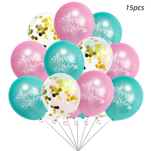 Paquete de 15 Globos de Látex de 12 Pulgadas para Revelación de Género, Confeti de Sirena de Doble Tono, Decoración para Fiesta de Cumpleaños de Niño o Niña - Product Image 5