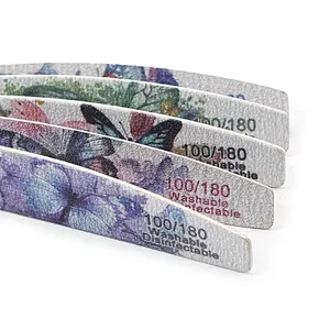 Nail Files Buffer 7 Inches Emery Board Nail File for Nature Nails Manicure Tool Set for Home Salon
