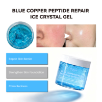 Masque Rafraîchissant en Gel Cristal de Glace GHK-CU 100g Qualité Salon pour Soins Post-Soleil et Réparation Faciale Marque Blanche Vente en Gros