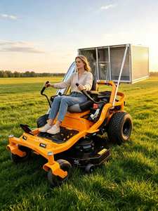 Envío Gratis Directo de Fábrica: Cortacésped Profesional de Giro Cero con Volante y Ancho de Corte de 54 Pulgadas para Servicios Forestales Municipales - Product Image 4