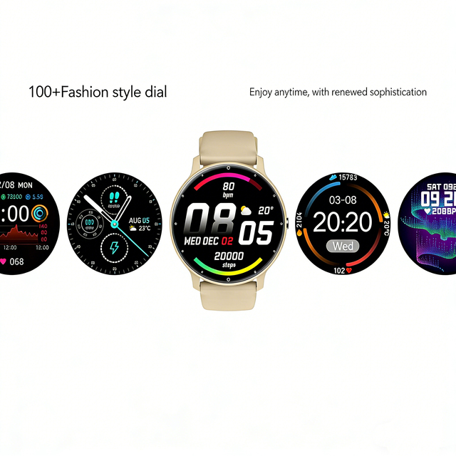 GOTODO 29-35mm TFT Smartwatch Waterproof IP68 GPS Heart Rate Monitor Fitness Tracker Compass Email Voice Assistant IOS/Android