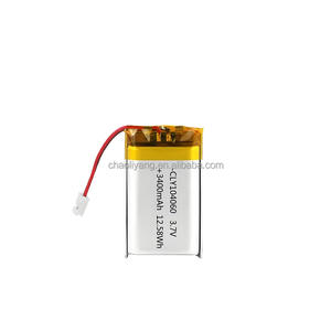 104060 Batterie Lipo <span class=keywords><strong>lithium</strong></span>-polymère <span class=keywords><strong>rechargeable</strong></span> 3400mAh 3.7 Volts Cellule <span class=keywords><strong>lithium</strong></span>-ion cylindrique 3400mAh Batterie <span class=keywords><strong>lithium</strong></span>-ion 104060 Li Ion - Product Image 1