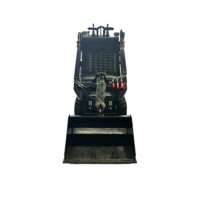 Loader Mini Skid Steer Crawler Kecil Bermesin B&S Merek AGT Harga Pabrik dengan Bucket Multiguna dan Track Efisiensi Tinggi