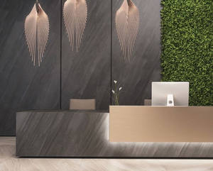 Wiselink-mesa de mostrador de recepción, escritorio de oficina moderno de último diseño, salón de belleza personalizado - Product Image 5