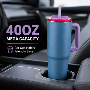 Juego de Vasos Personalizados de Acero Inoxidable de Doble Pared con Asa de 28 oz y <span class=keywords><strong>Taza</strong></span> de Café de 13 oz, Juego de Vasos Aislados para Promoción - Product Image 3