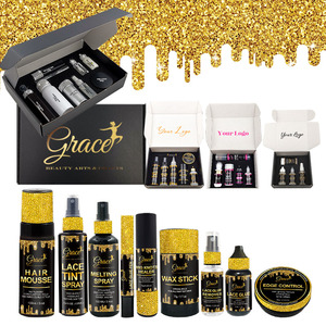Vente chaude Logo Personnalisé Dentelle Colle Bond Remover Fusion <span class=keywords><strong>Spray</strong></span> Dentelle Teinte <span class=keywords><strong>Spray</strong></span> Cheveux Mousse Perruque Dentelle Installer Kit Avec Boîte D'emballage - Product Image 1