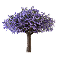Grand arbre artificiel de Jacaranda, faux arbre pour les lieux de check-in des influenceurs, décoration de mariage et ornement paysager extérieur