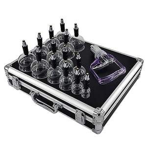 14pcs Set Grosir Alat Bekam Kaca Panjang Mulut Model Hajima Set Bekam Vakum - Product Image 1