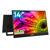 Monitor Portátil OEM/ODM de 14 Pulgadas, 1200P IPS, Monitor para Juegos con USB Tipo C, Monitor Portátil para Extender la Pantalla del Portátil