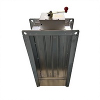 Clapet coupe-flamme électrique en acier galvanisé pour conduit d'air, soupape d'évacuation de fumée, conception industrielle rectangulaire, flexible, pour CVC et hôpitaux