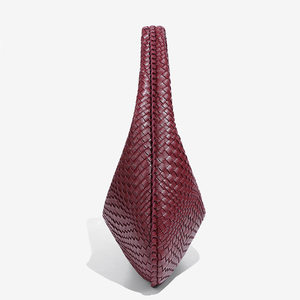 <span class=keywords><strong>Bolso</strong></span> de Hombro de Moda en Oferta, <span class=keywords><strong>Bolso</strong></span> Tipo Hobo de <span class=keywords><strong>Cuero</strong></span> PU Tejido a Mano con Cierre de Cremallera, <span class=keywords><strong>Bolso</strong></span> de Mano <span class=keywords><strong>Trenzado</strong></span> Informal para Mujer, para Viajes - Product Image 4