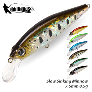Señuelo de Pesca Minnow de 75mm y 8.5g, Hundimiento Rápido, para Agua Salada y Dulce, Cebo Duro para Lubina, Lucio, Trucha, Lucioperca, Lanzamiento Largo - Product Image 1